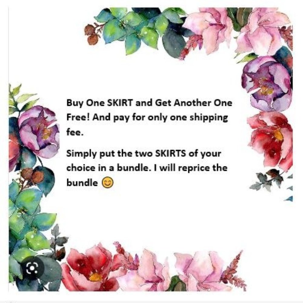Skirt SALE! Buy One Get One Free